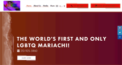 Desktop Screenshot of mariachiarcoiris.com