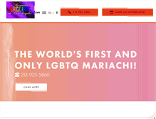 Tablet Screenshot of mariachiarcoiris.com